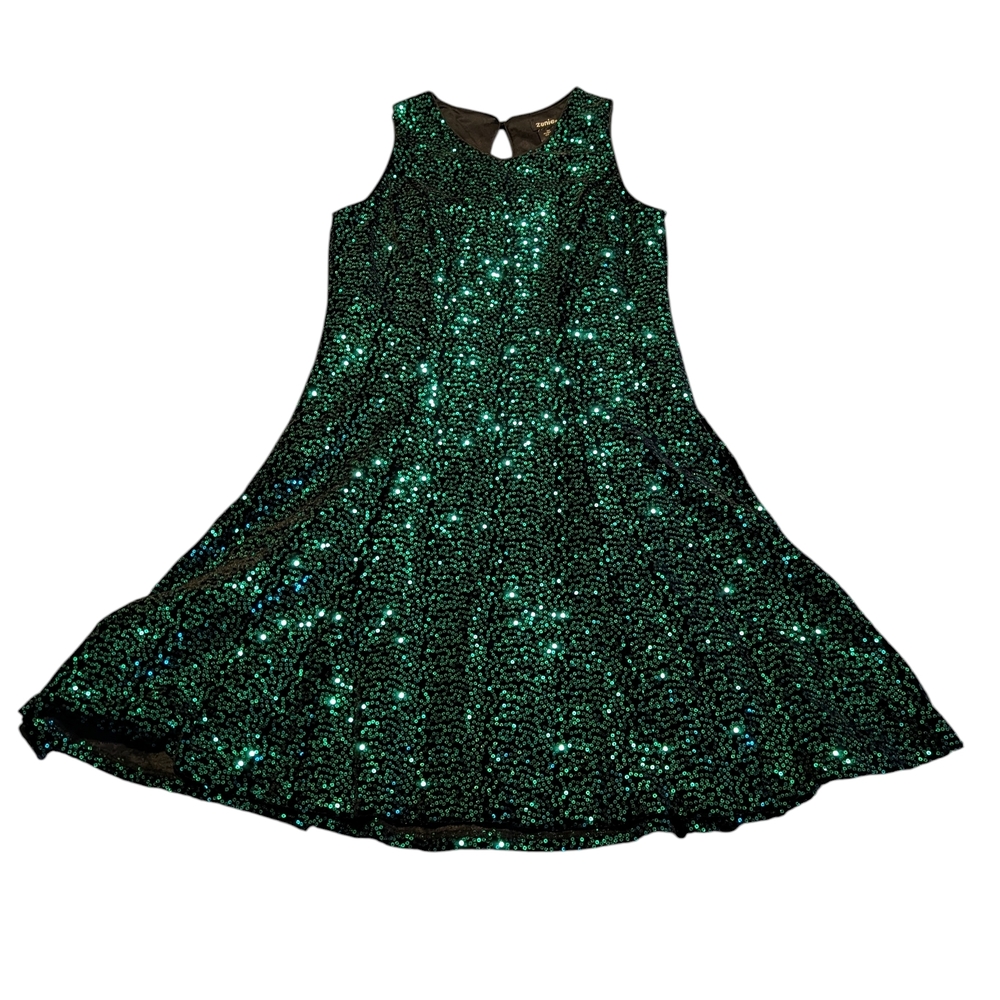 Zunie Emerald Gree Dress Girl's, 14